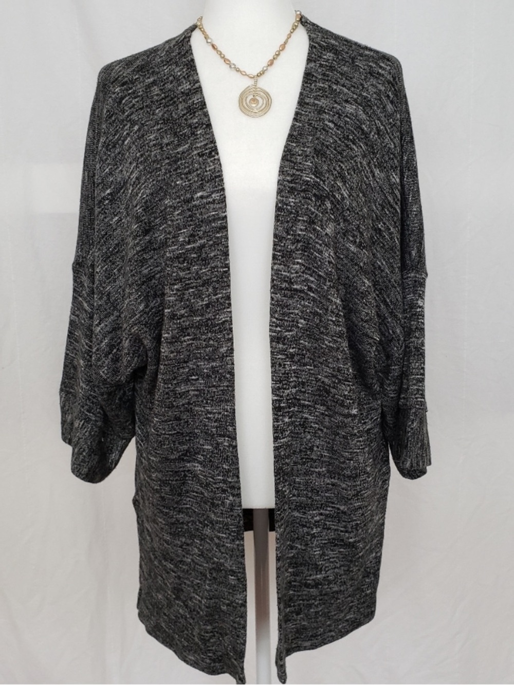 LOFT Long Open Front Cardigan M